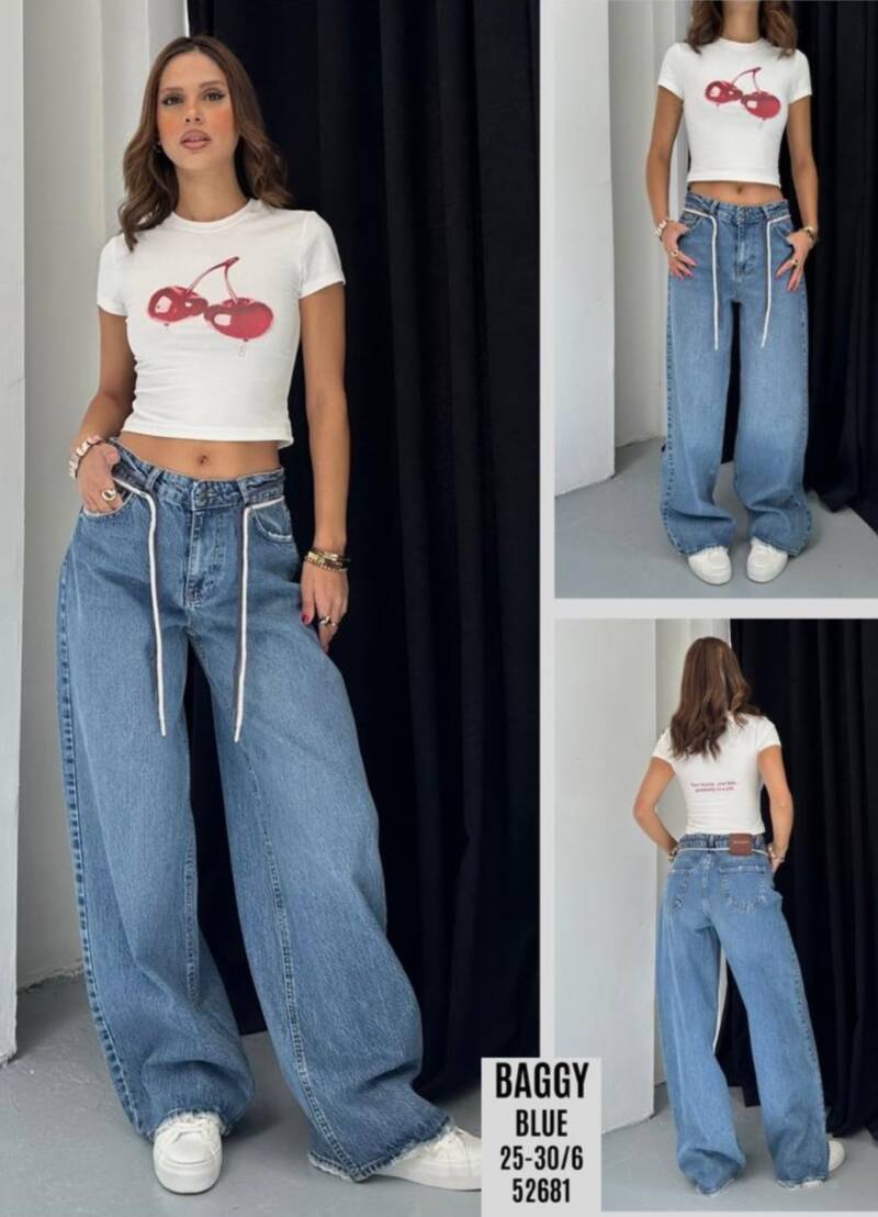 Spodnie damskie jeansy Roz 25-30, 1 Kolor Paczka 6 szt